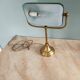lampe de notaire , banquier opaline verte