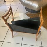 Porte-revue design en hêtre 1980s