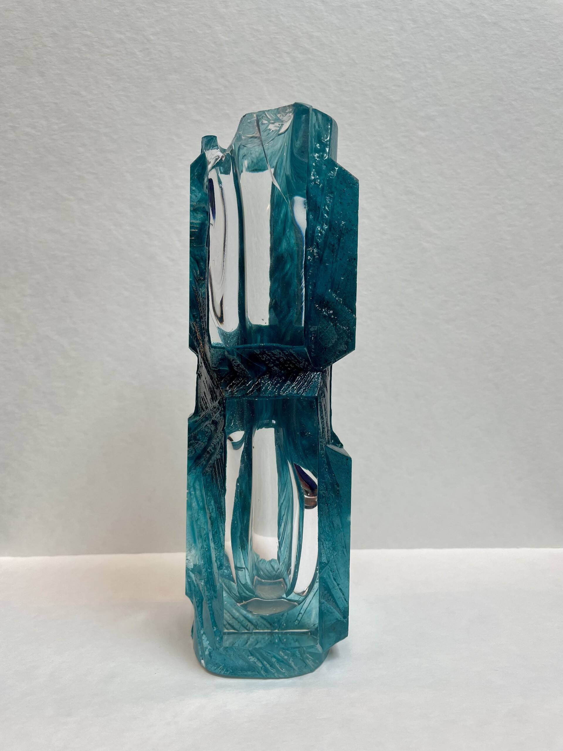 Vase Argos en cristal par l'artiste César pour Daum
