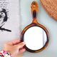Miroir à main double face plastique écaille de tortue
