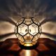 Adolf Loos style lamp in brass and faceted glass from the 1950s.