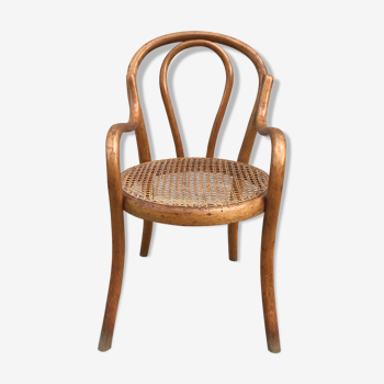 Fischel 1890 curved wooden child chair