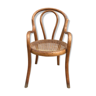 Fischel 1890 curved wooden child chair