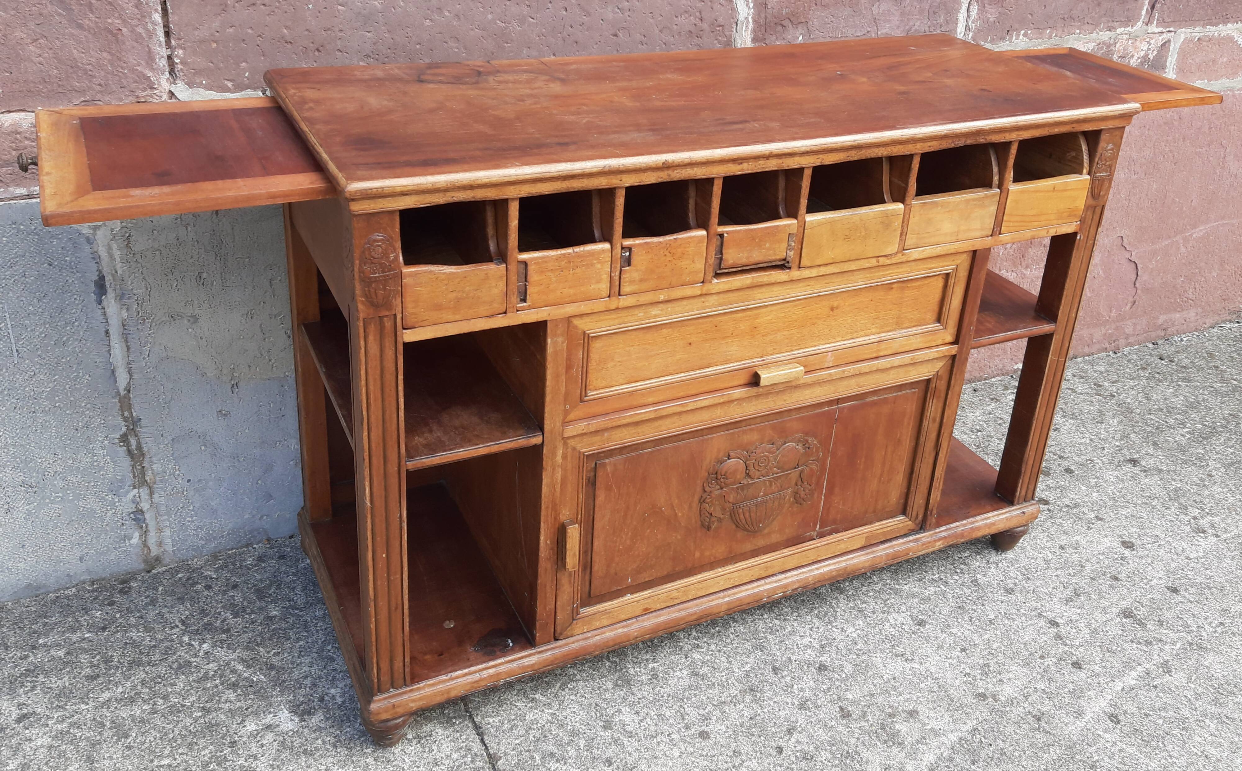 1950s restaurant serving trolley (serving console or coffee cabinet)