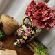 Black and gold amphora vase "Monaco"