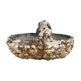 Cement basket planter, circa 1950