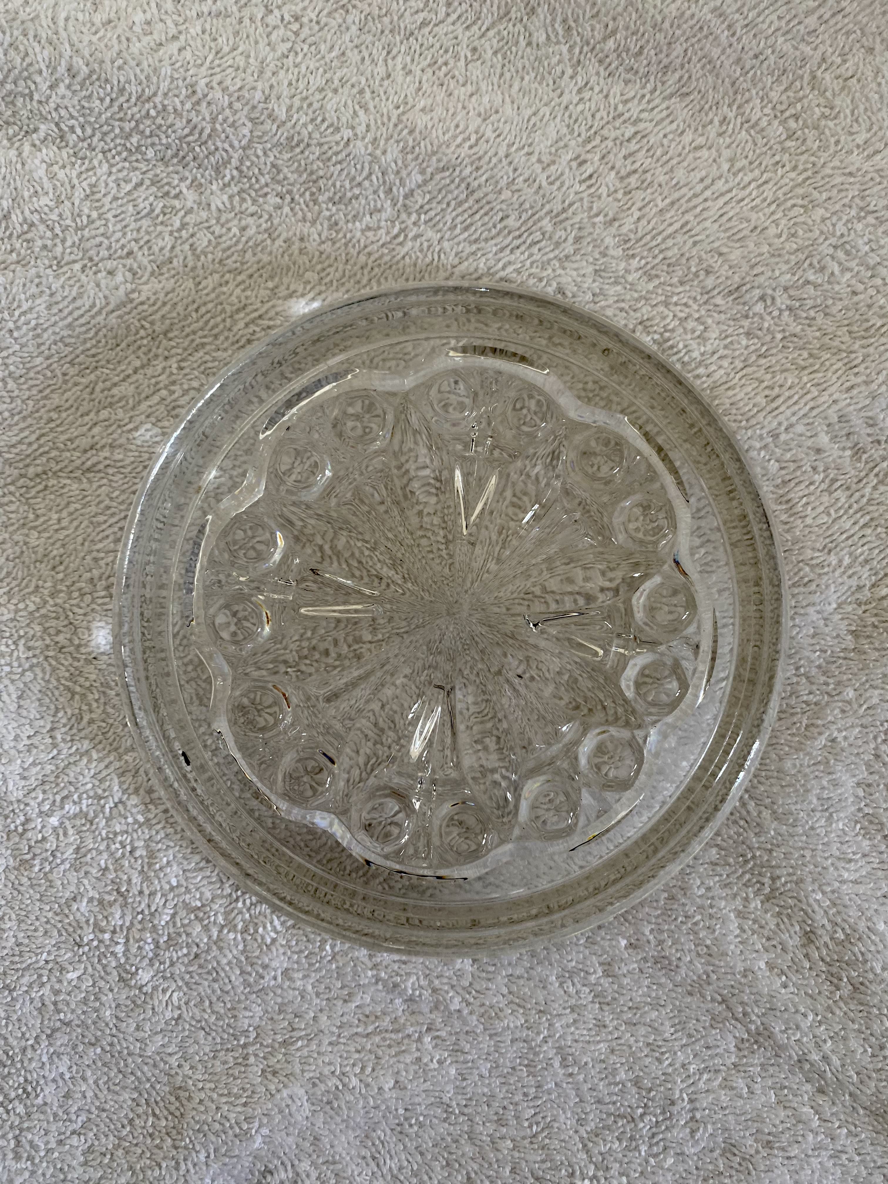 Baccarat crystal bottle mat