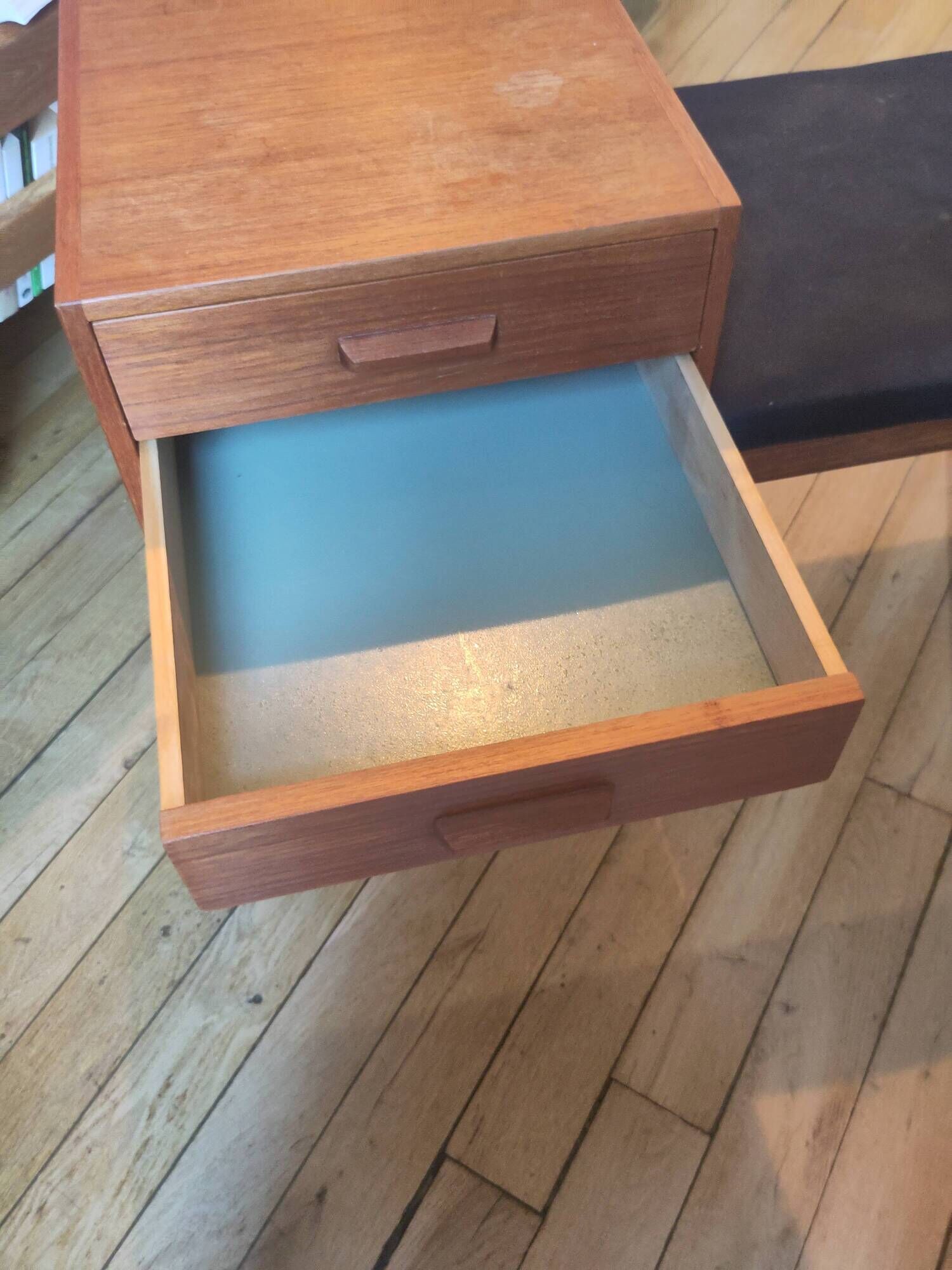 Vintage Scandinavian telephone bench