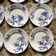 Sarreguemines ironstone flat plates, Damascus model