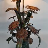 Lamp deco marguerittes metal Vintage 70s