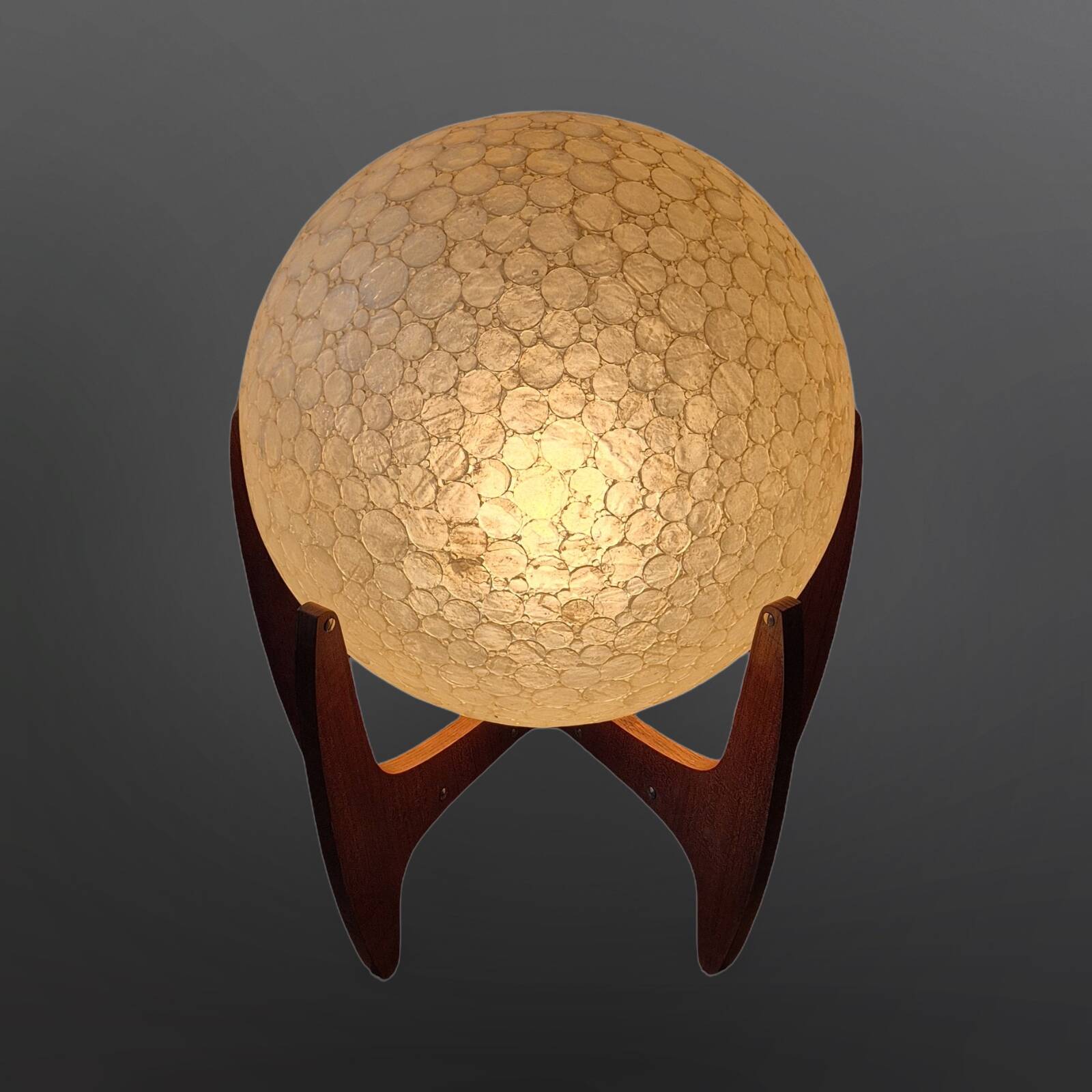 Mid-century wood and plexiglass floor lamp, Germany 1960s