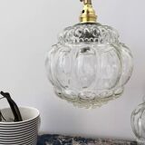 Set of two new electrified bubble globe lamps
