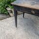 Table de ferme en bois patiné noir