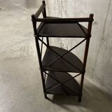 70s rattan corner cabinet
