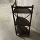 70s rattan corner cabinet