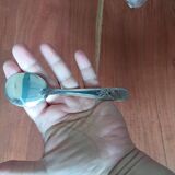 6 coupes à glace et cuillères en acier inoxydable, Français, bol Inox