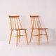 2 chaises vintage scandinaves