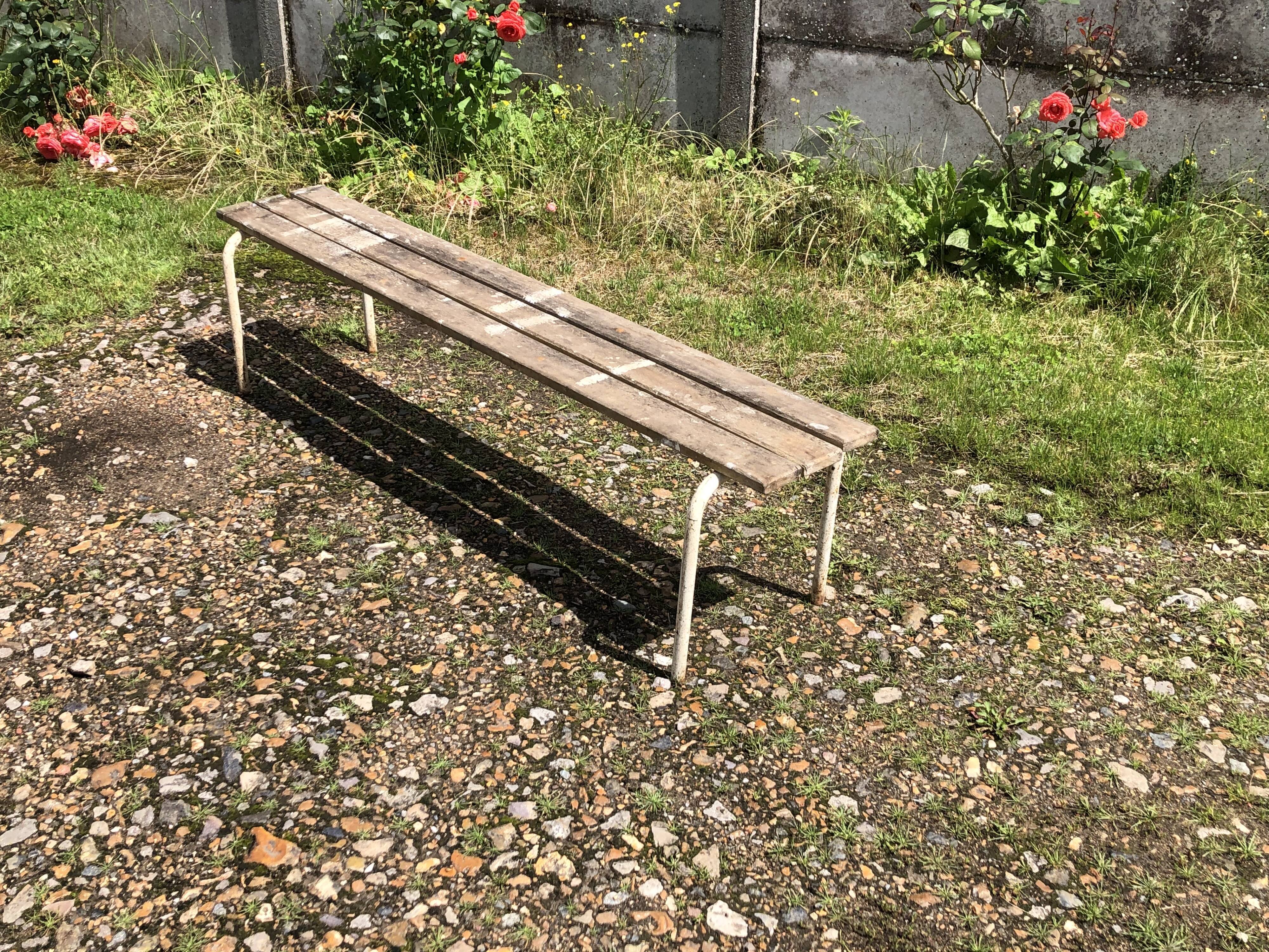 Vintage school bench