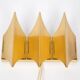 Pair of 2 Danish Gothic 3 wall lights by Bent Karlby, Lyfa, 1960s.