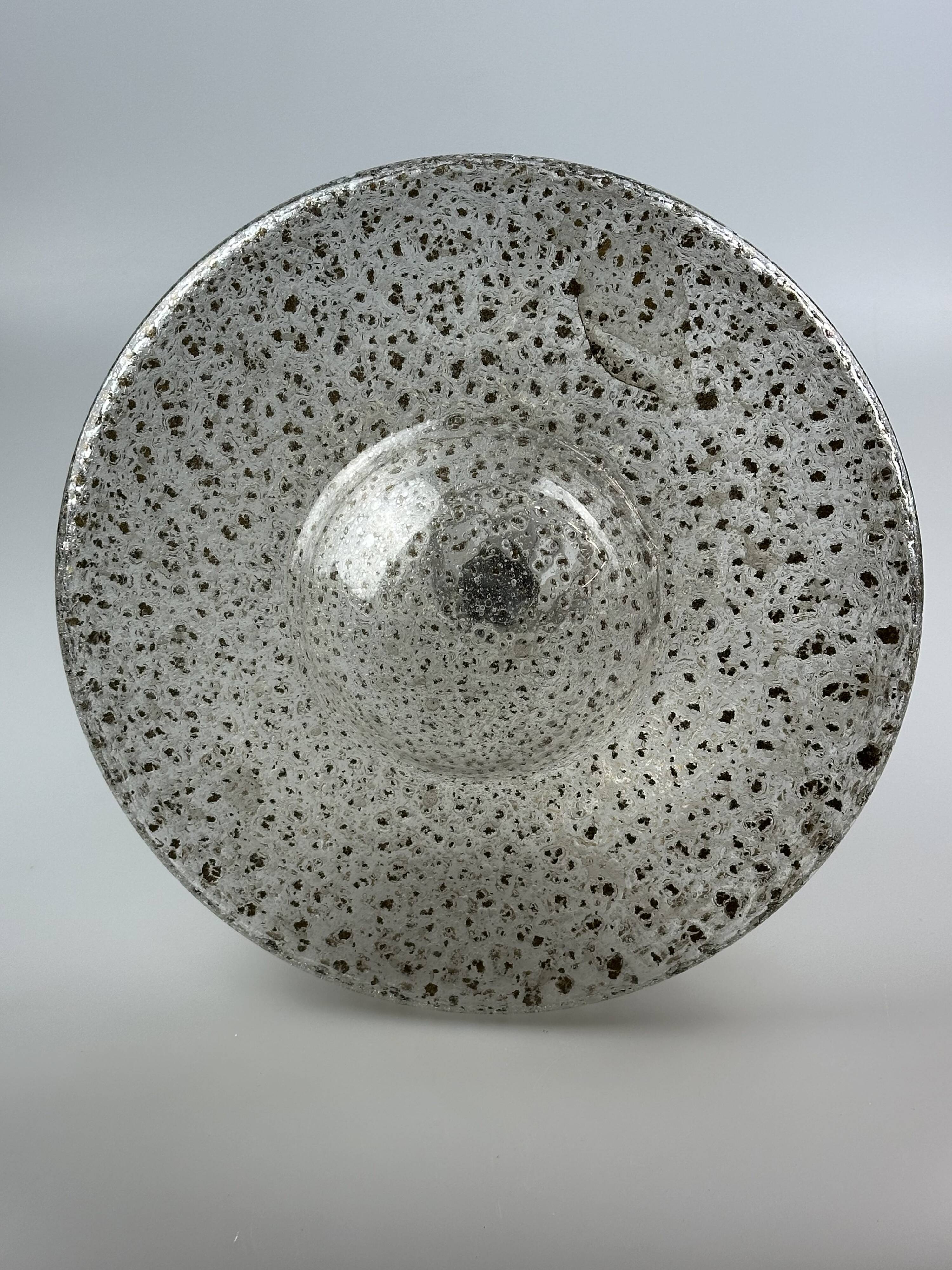 60s 70s ceiling lamp hanging lamp by Temde Leuchten glass space age design