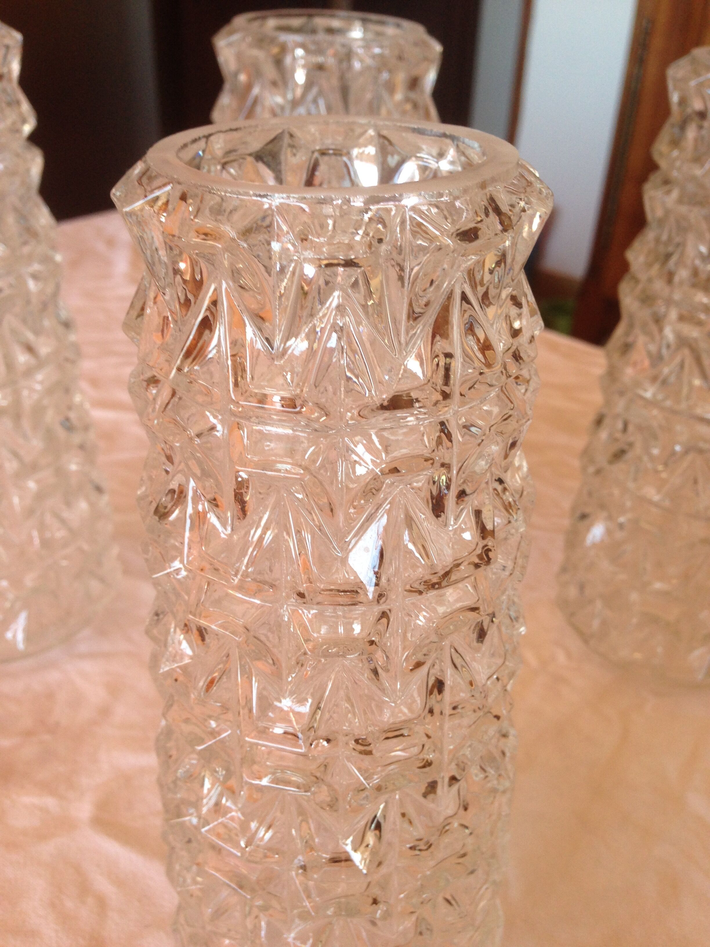 Vintage glass tulips
