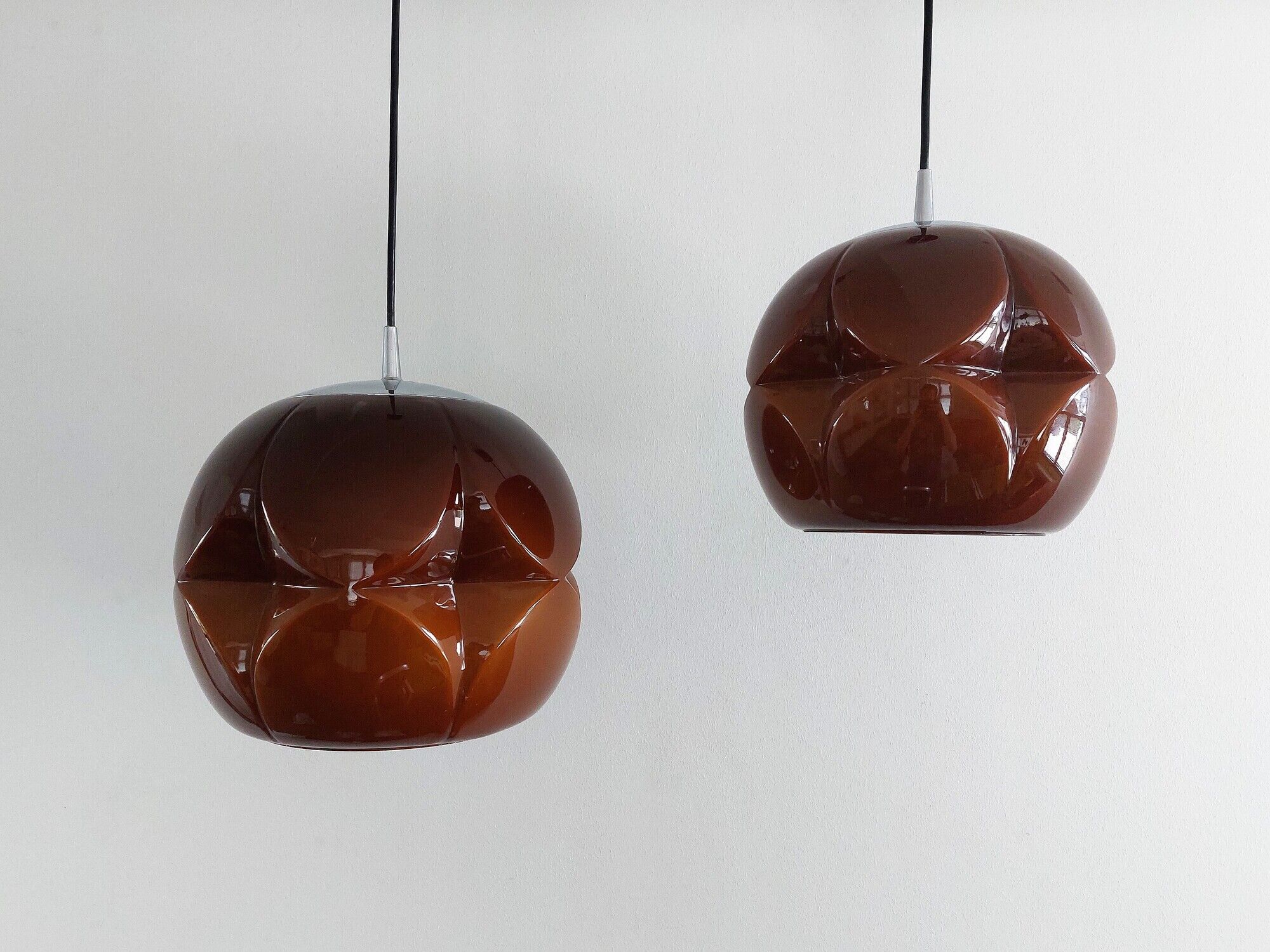 Murano glass pendant lamp for Peill & Putzler, Germany 1960's