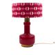 Space Age red glass table lamp, Italy 1960s
