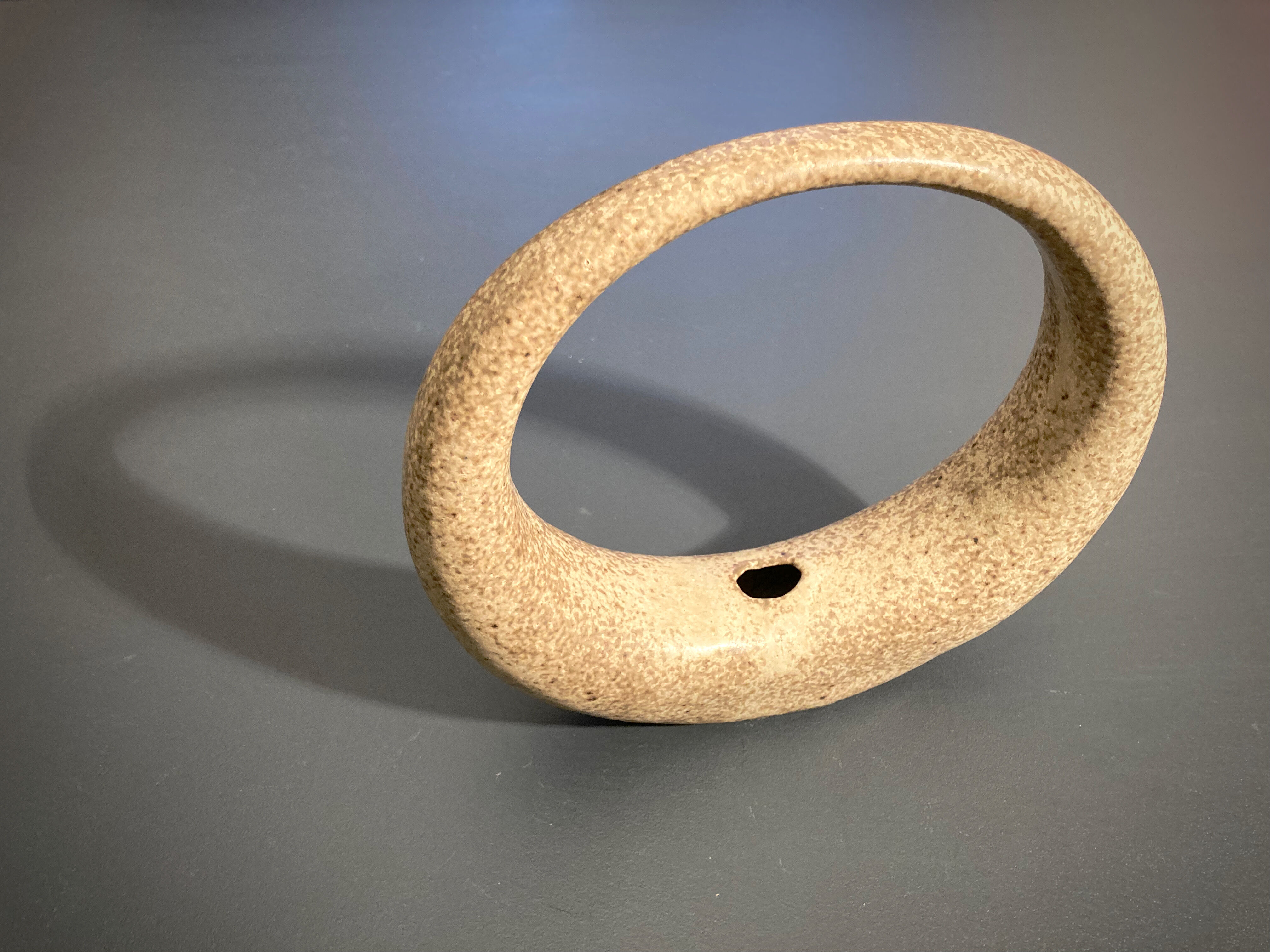 Vintage stoneware soliflore ring