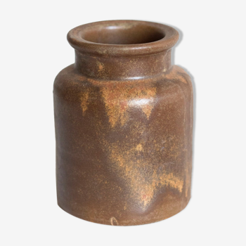 Ancient sandstone mustard pot