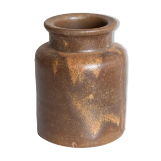 Ancient sandstone mustard pot