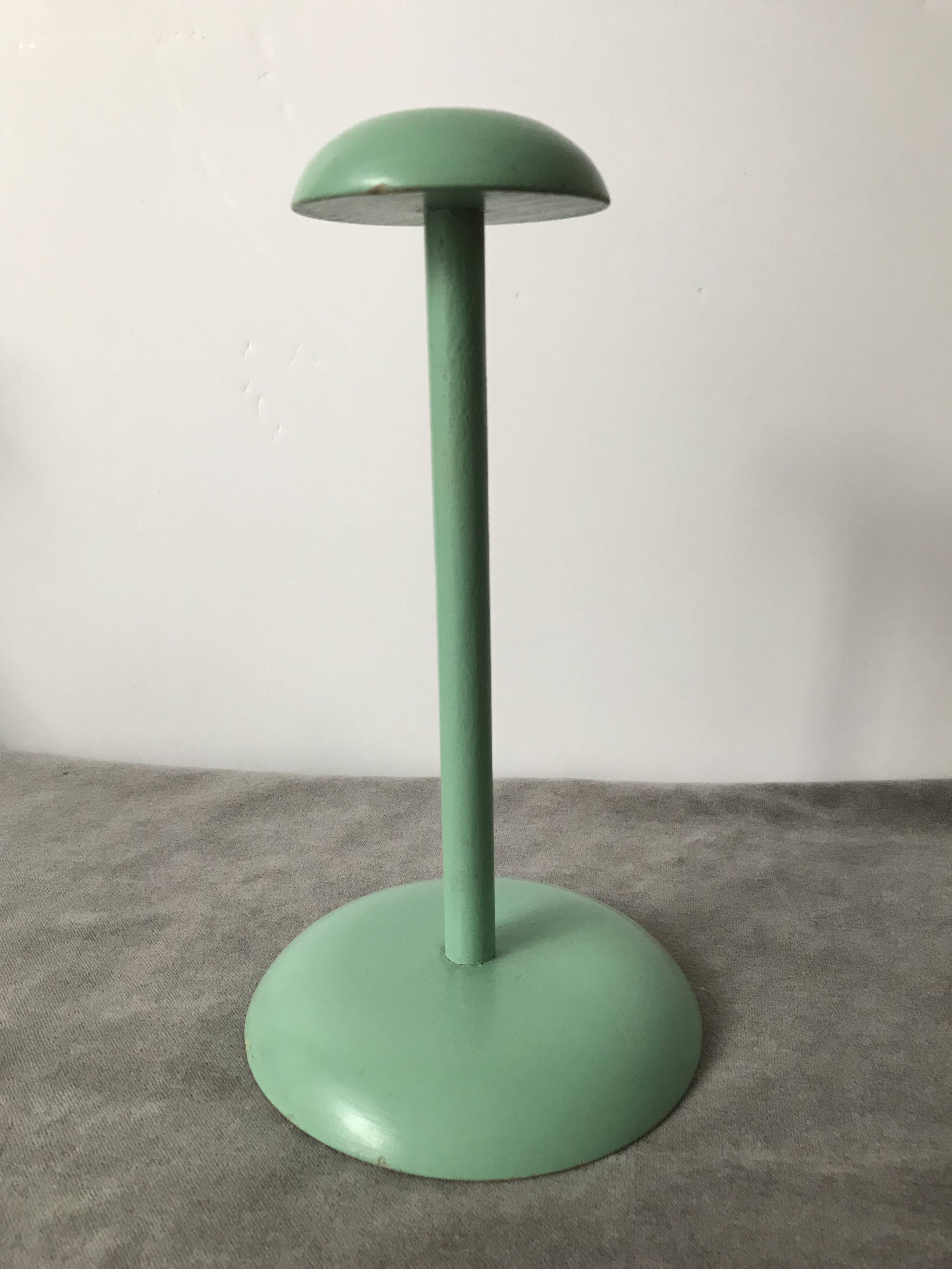 50s arsenic colored hat rack