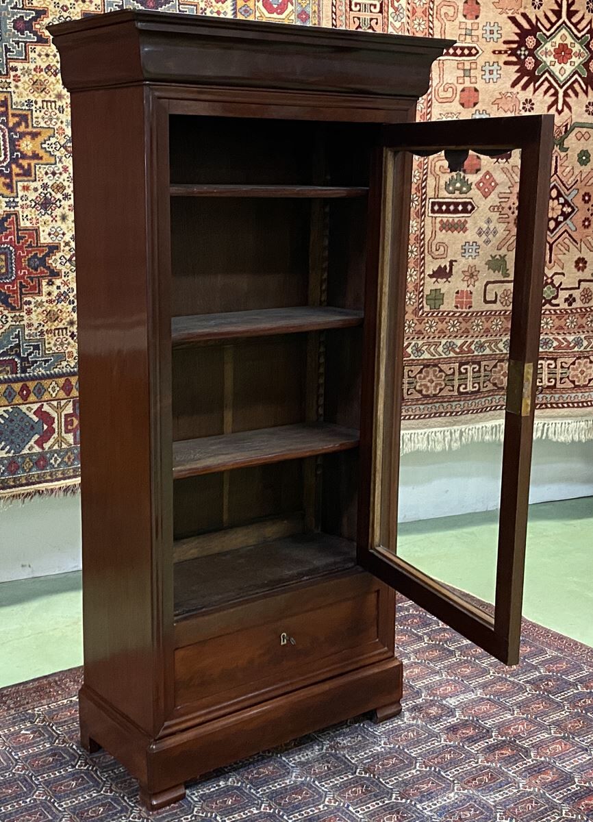 Louis Philippe Library late 19th in mahogany