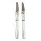 Duo of Christofle knives, "Tosca" model, in Alfenide