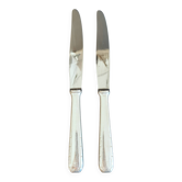 Duo of Christofle knives, "Tosca" model, in Alfenide