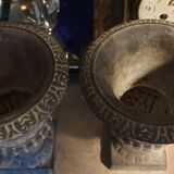 Pair of Medici cast iron vases