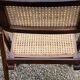 Set of 4 folding chairs wood and canning of the 70s