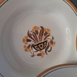 Creil and Montereau Art Deco soup plates