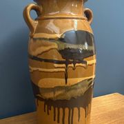 Xl Scheurich vase brown model 220-44 1970s