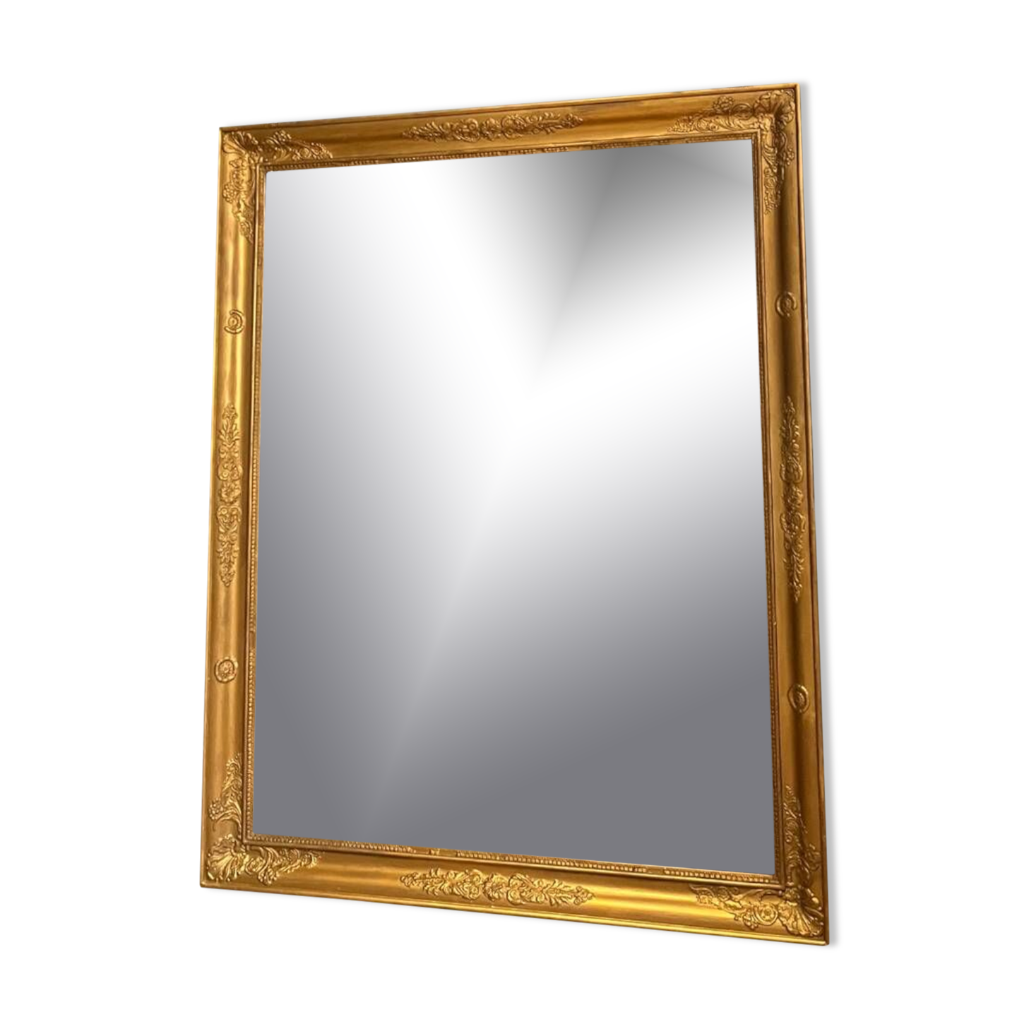 Old mirror 148.5cm/115.5cm mercury glass