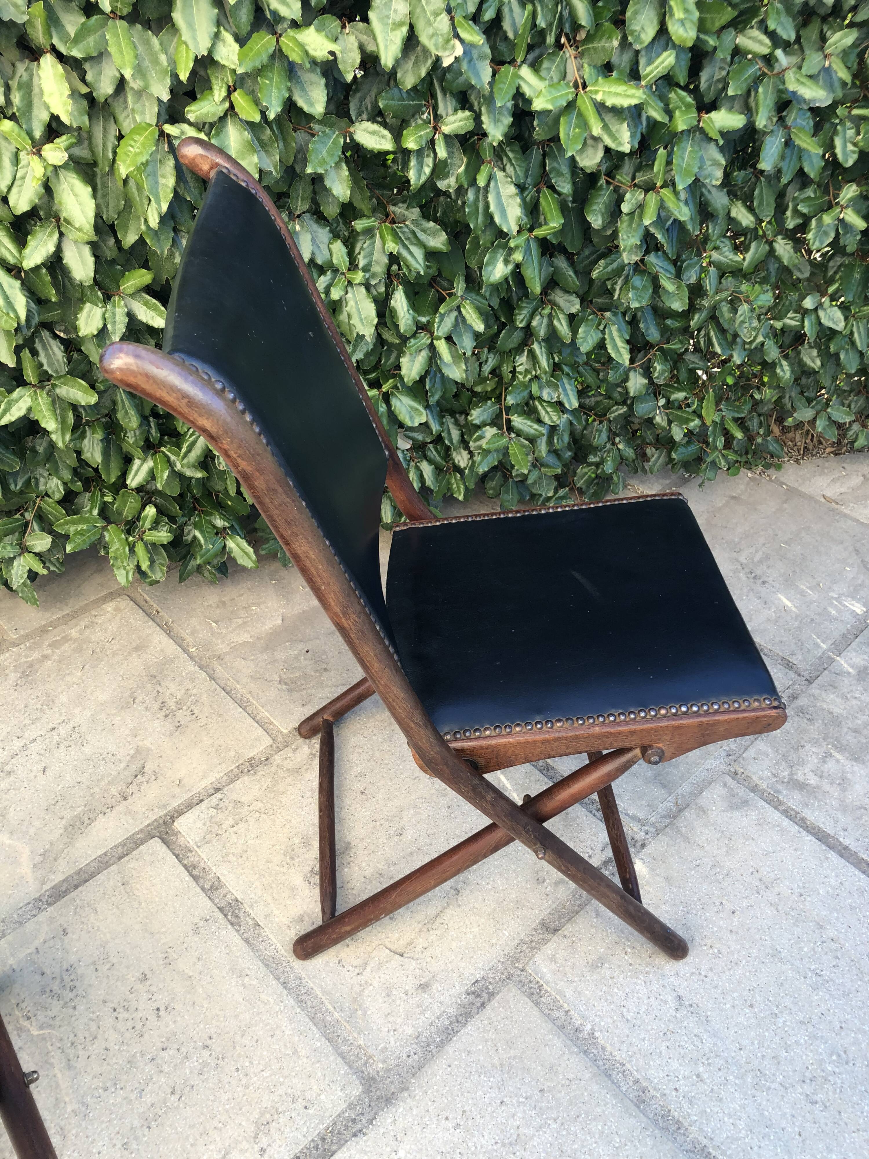 English folding chairs