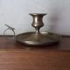2 old copper candle holders