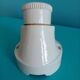 White porcelain duck-neck cellar sconce