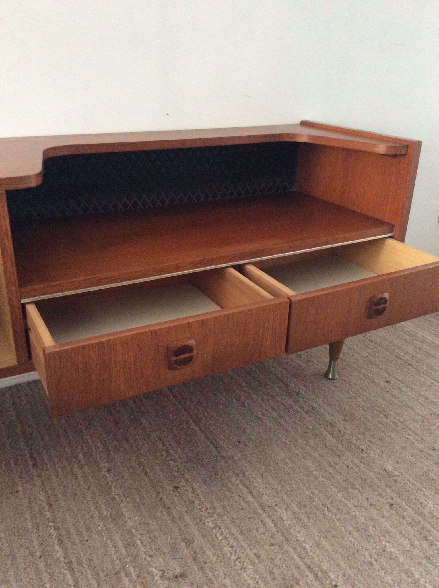 Scandinavian teak tv cabinet from the 60s