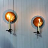 Set of 2 Wall Candlesticks by E.W. Asplind Sweden, 1930's