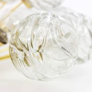 Sputnik ceiling lights with glass snowballs by Doria, Germany, 1970s
