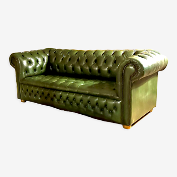 Vintage leather Chesterfield sofa