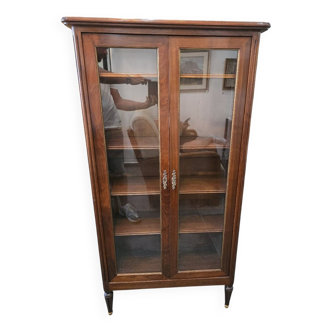 Petite vitrine en acajou- style louix XVI