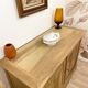 Antique two-body buffet in solid wood (restored)