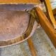 Pair of Antique FISHEL Vintage Wood Armchairs #C623