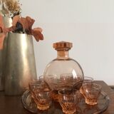 Rosaline vintage liquor service made in France 1950's